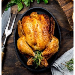 Poulet rôti fermier