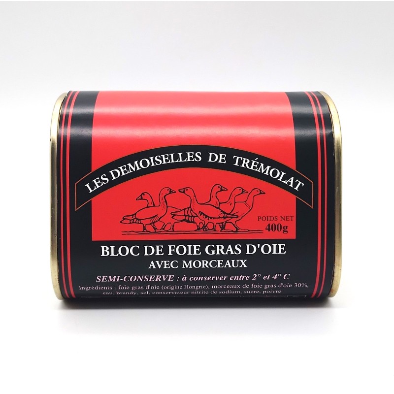 Bloc de foie gras d'oie 400 gr