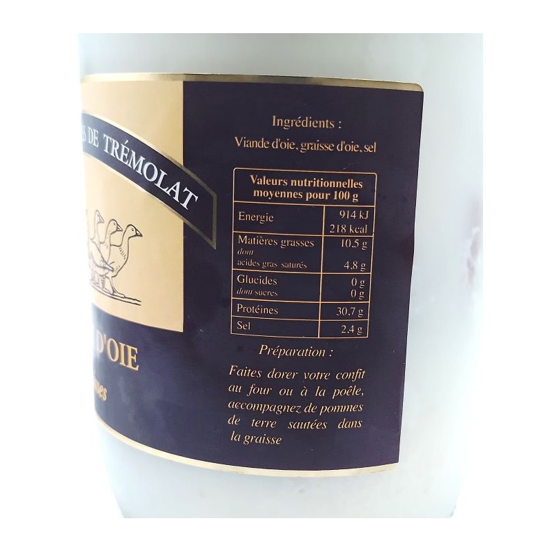 Confit de cuisses d'Oie