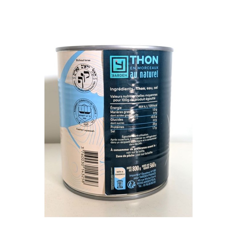 Thon Entier à l'huile