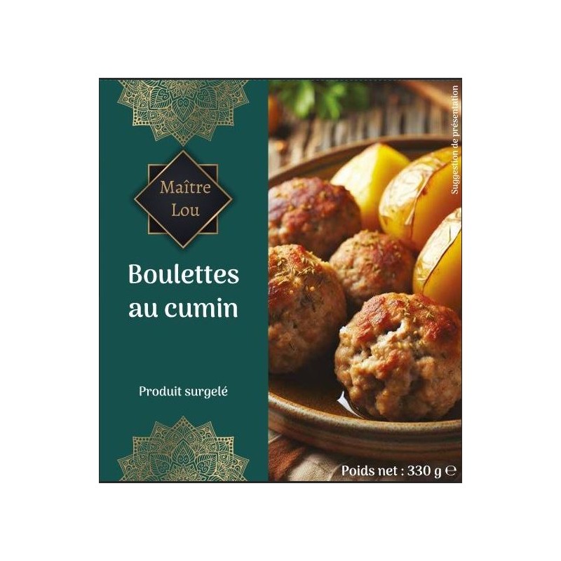 Barquette Boulettes de bœuf au cumin